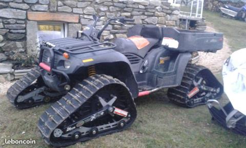 quad bombardier traxter chenillé