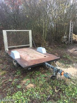 Plateau avec rampe pour moto cross