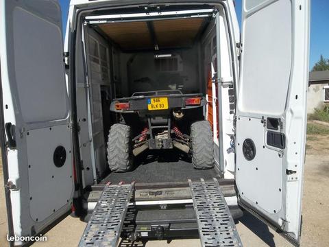 Fourgon aménagé habitation + quad ,ou moto cross