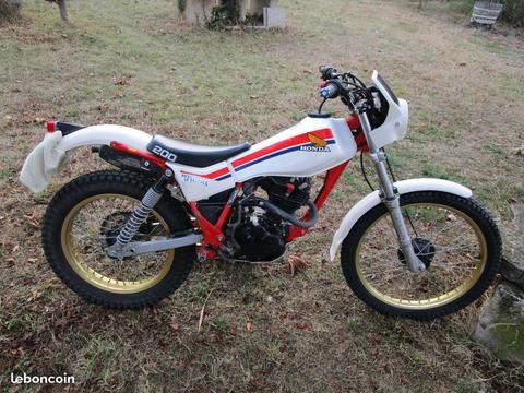 Honda TLR 200, moto trial de collection de 1986
