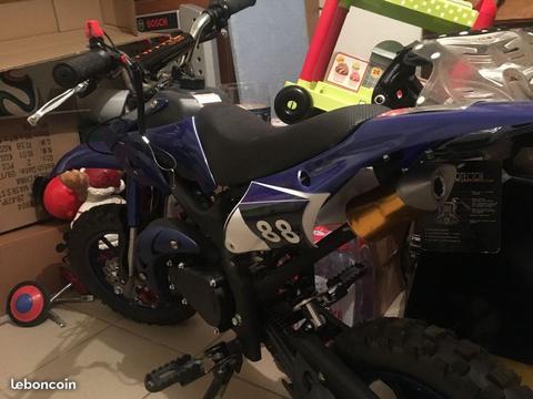 Moto dirt enfant 49cc neuve