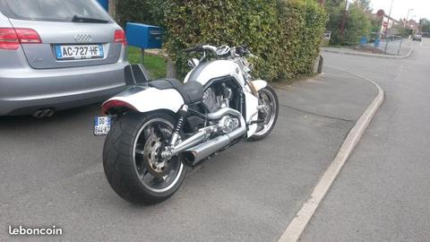 Harley davidson v rod muscle 2014 blanc nacré