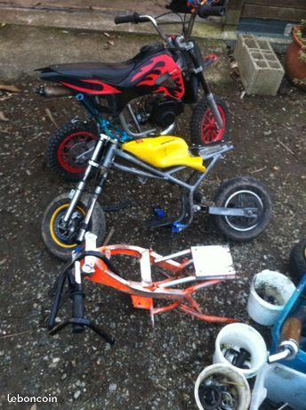 Lot 3 pocket bike +pieces