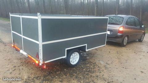 Remorque Freiné 243x180x100 Permis B 499kg