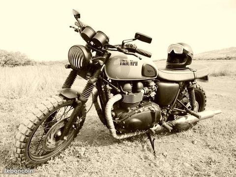 Legender scrambler prepar bonneville t100 15000 km