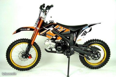 Dirt bike 125 cc kxd db 612 grandes roues 17/14