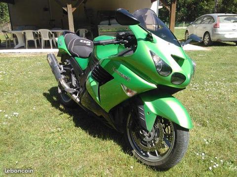 Kawasaki 1400 ZZR vert de juin 2009 en FULL ABS