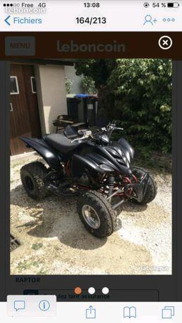 Quad yamaha raptor 350r