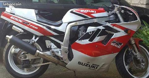 Moto Suzuki 750 GSXR de 1991
